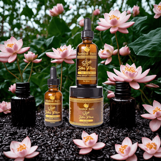 Lotus Plum Hair Oil — 1 oz - Sunshine Roots
