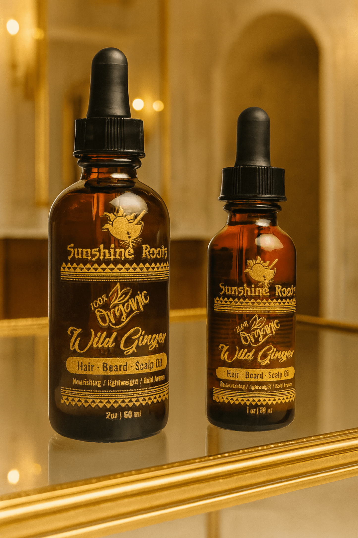 Wild Ginger Hair & Beard Oil - Sunshine Roots