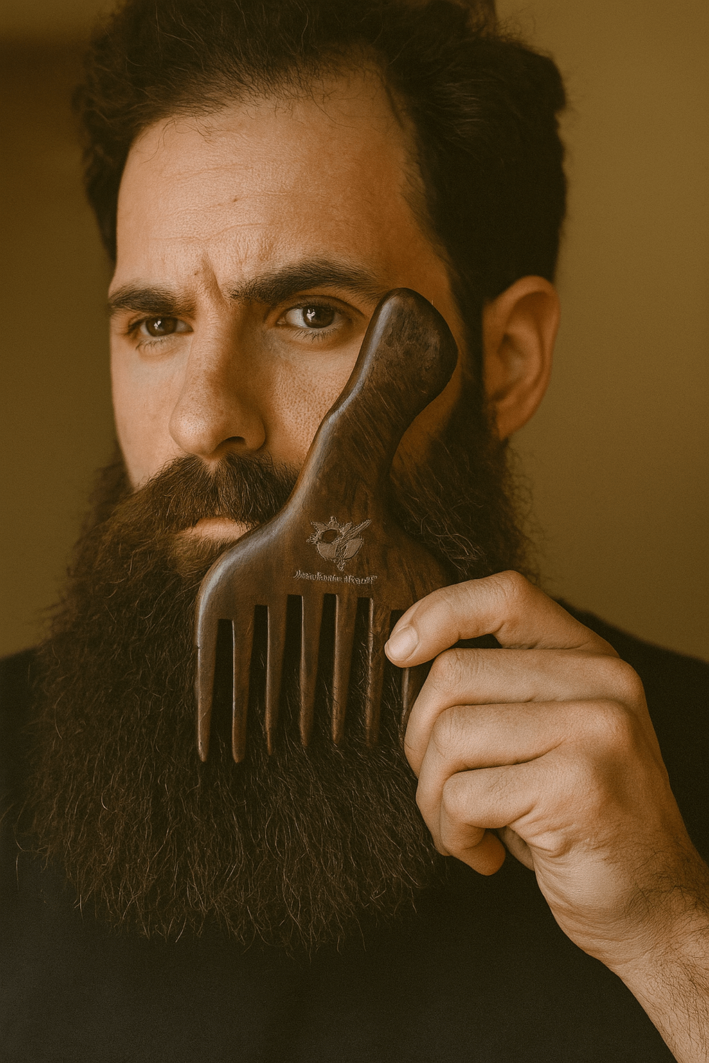 Wooden Hair Pick - Sunshine Roots