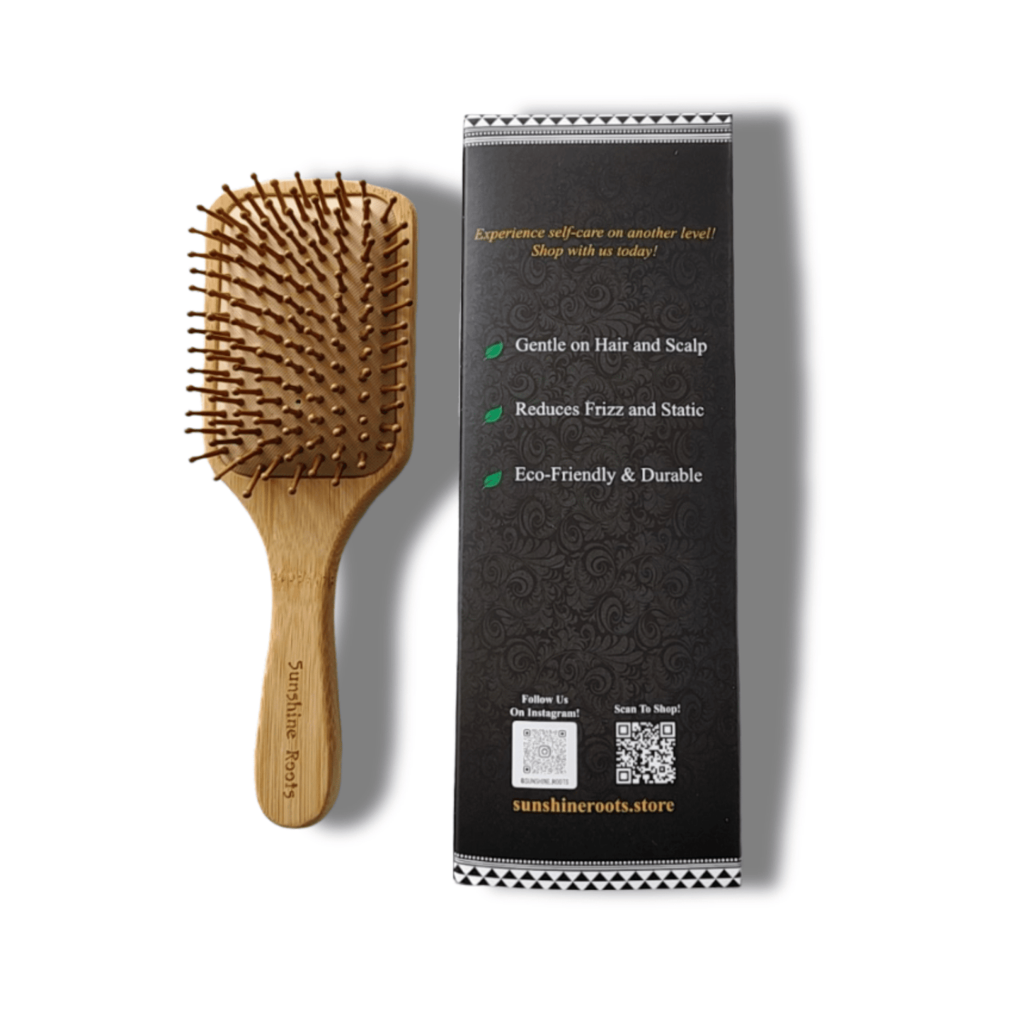 Wooden Paddle Brush - Sunshine Roots