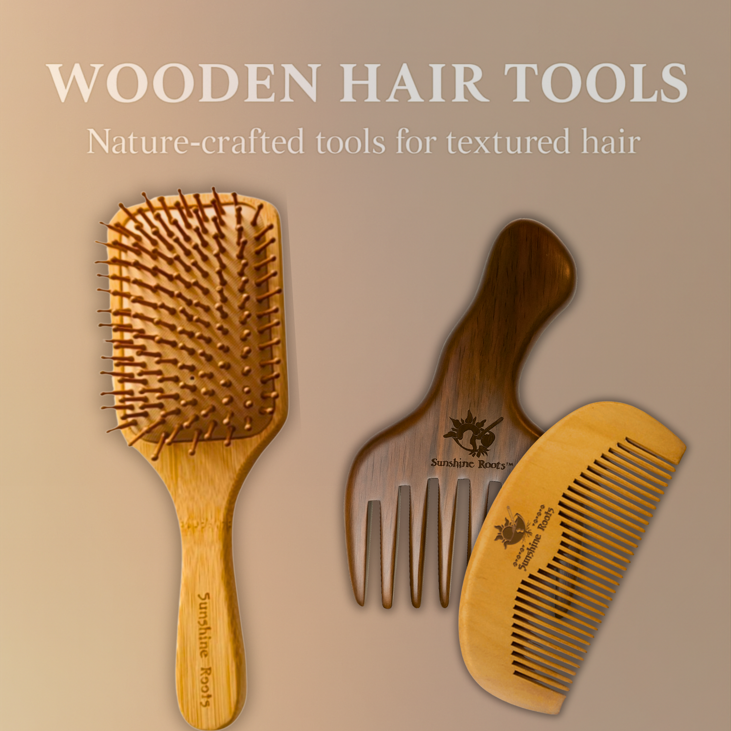 Wooden Hair Tools - Sunshine Roots