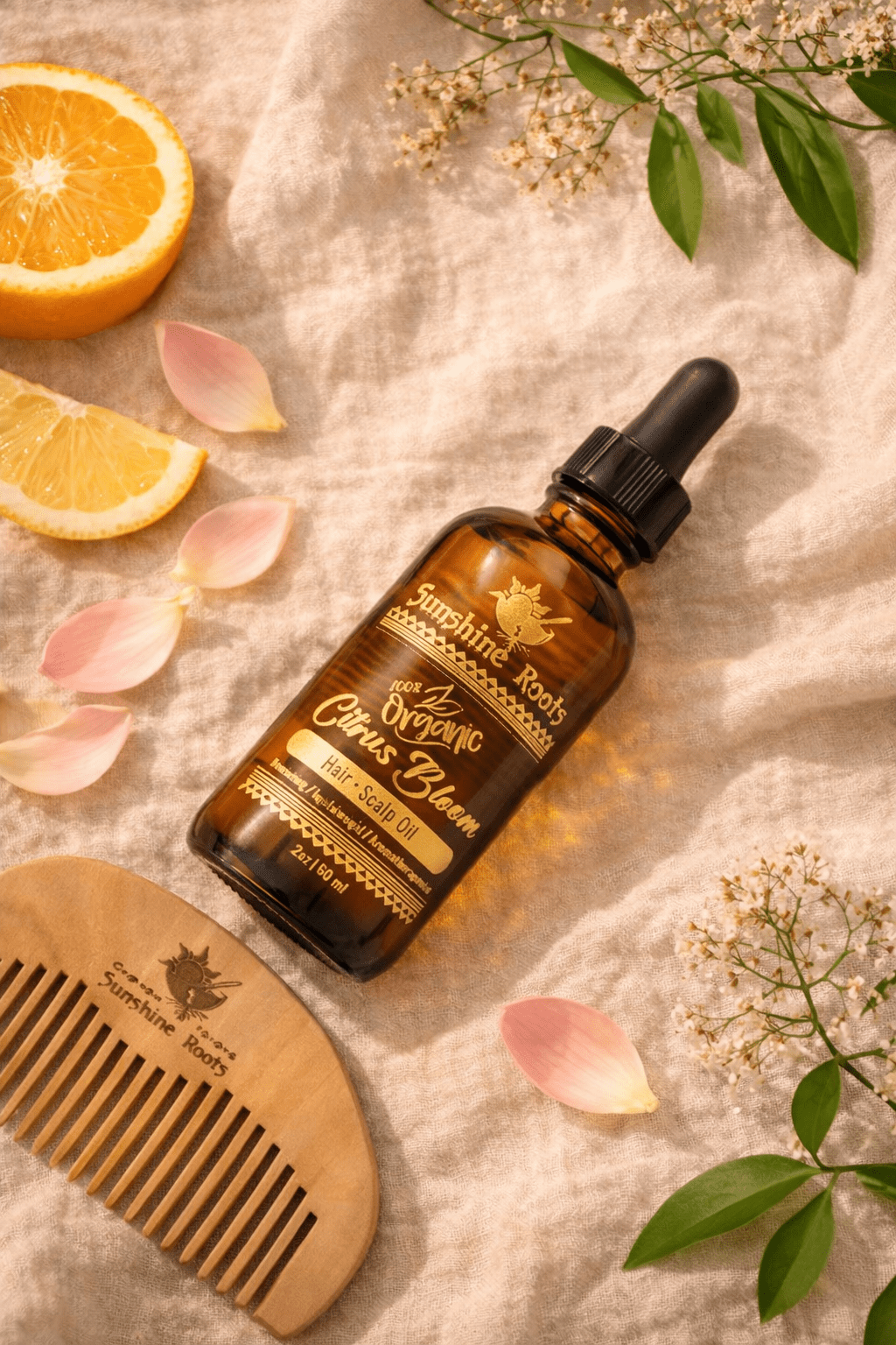 Citrus Bloom Hair Oil - Sunshine Roots