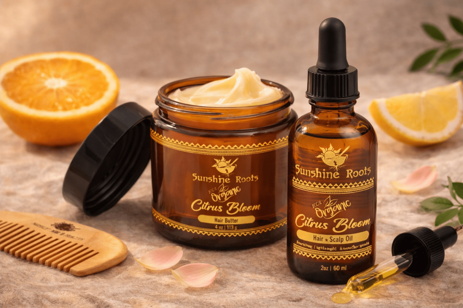 Citrus Bloom Hair Oil - Sunshine Roots