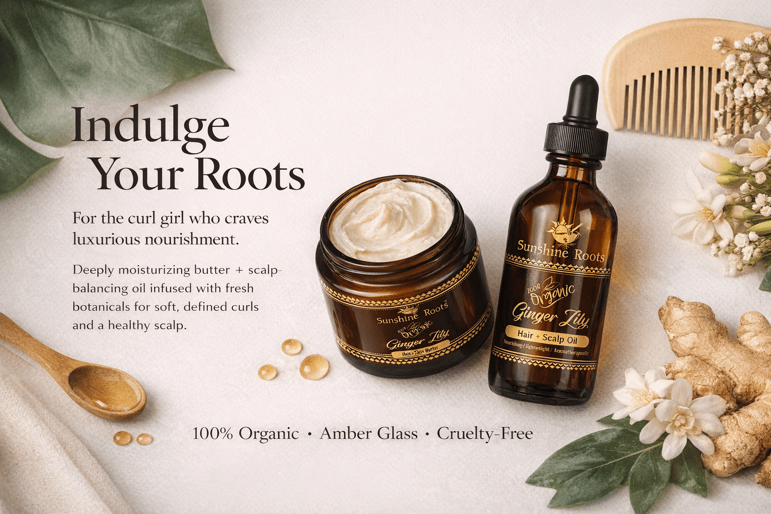 Ginger Lily Hair Oil — Discovery - Sunshine Roots