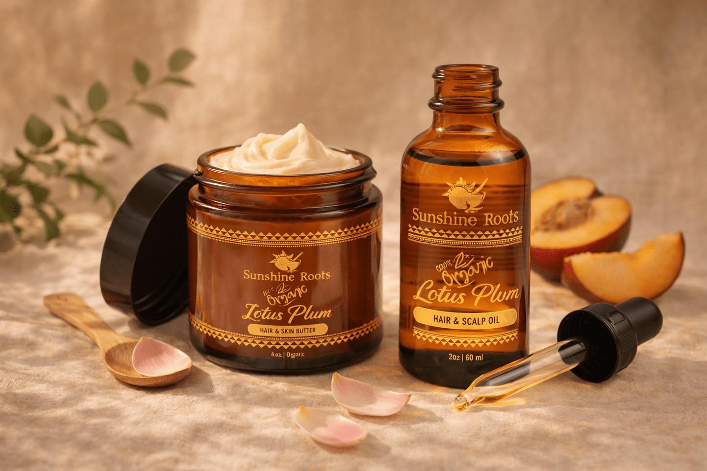 Lotus Plum Hair Oil - Sunshine Roots
