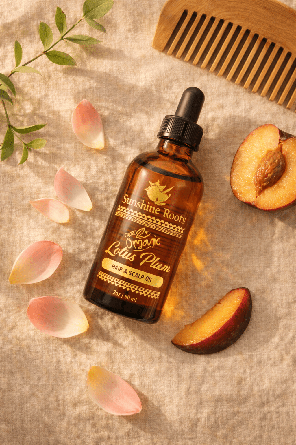 Lotus Plum Hair Oil - Sunshine Roots